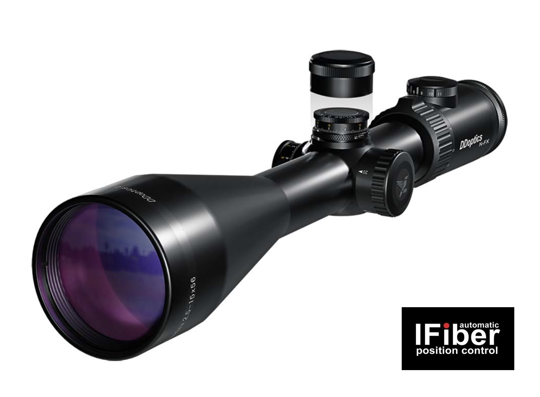 DDoptics 442511127.1 Zielfernrohr Nighteagle V6 2,5-15x56 Gen3 NFX MRAD A4N iFiber