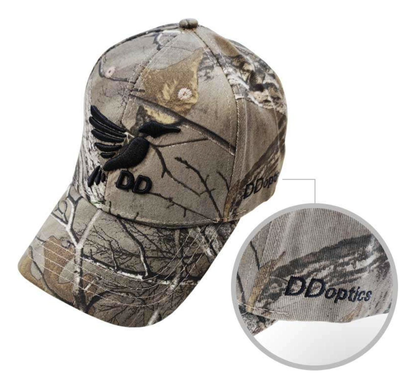 DDoptics Basecap mit DDoptics Logo Realtree Cap 449000318b